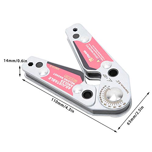 Hongzer Adjustable Angle Welding Magnets with Wrench, 20-200 Degree Adjustable Angles Welding Magnetic Welding Clamp Holder, Welding Equipment - Image 5
