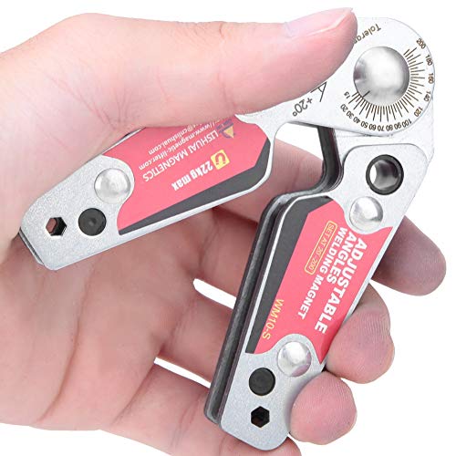 Hongzer Adjustable Angle Welding Magnets with Wrench, 20-200 Degree Adjustable Angles Welding Magnetic Welding Clamp Holder, Welding Equipment - Image 2