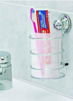 EVERLOC Everloc General Purpose Holder, No Drilling, No Screws, No Glue, No Adhesive Vacuum Suction Wall Mounted Chrome, for Stationery, Toothpaste, Spoons, for Bathroom and Kitchen, Easy Install, EVL-10209  - Image 2