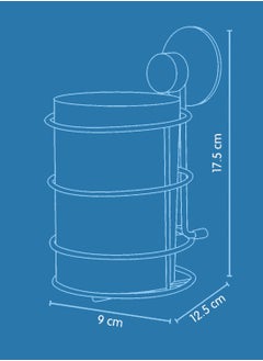 EVERLOC Everloc General Purpose Holder, No Drilling, No Screws, No Glue, No Adhesive Vacuum Suction Wall Mounted Chrome, for Stationery, Toothpaste, Spoons, for Bathroom and Kitchen, Easy Install, EVL-10209  - Image 3