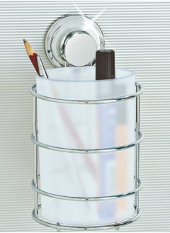 EVERLOC Everloc General Purpose Holder, No Drilling, No Screws, No Glue, No Adhesive Vacuum Suction Wall Mounted Chrome, for Stationery, Toothpaste, Spoons, for Bathroom and Kitchen, Easy Install, EVL-10209  - Image 1