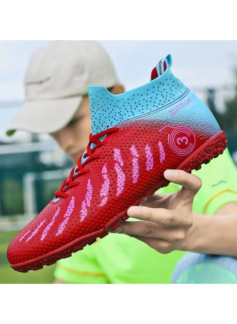 SKT Shiketro New Men's and Women's Soccer Shoes Short Spike Sports Training Shoes - Image 3