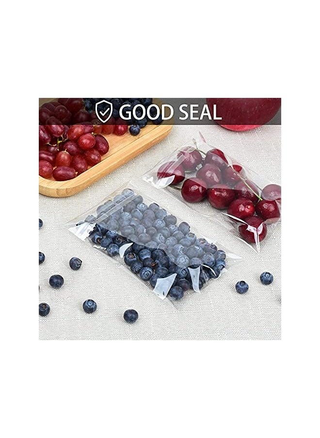 PROMASS - promass Clear Cellophane Bags, 100 Pcs Large Resealable Self-Adhesive Food Grade Sealing Treat Bags OPP Plastic Bag for Candy, Soap, Cookie, Chocolates, Lollipop, Bulk, Snacks, Bread 10 x 18 cm - Image 1