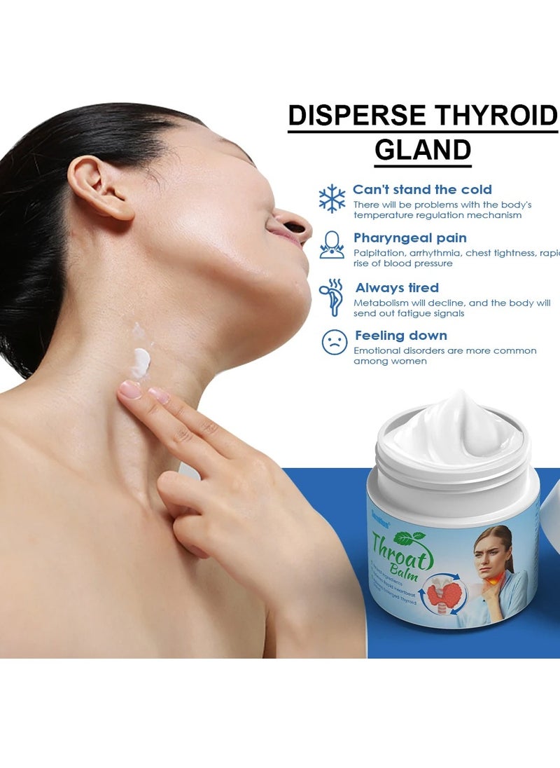 Sumifun - Thyroid Gland Bone Pain Cream, Fast Acting Thyroid Nodule Health Care Ointment, Sore Throat Goiter Pain Relief Medical Plaster, Throat Balm For Swollen Throat, Sore Throat, Goiter, And Itchy Throat - Image 1