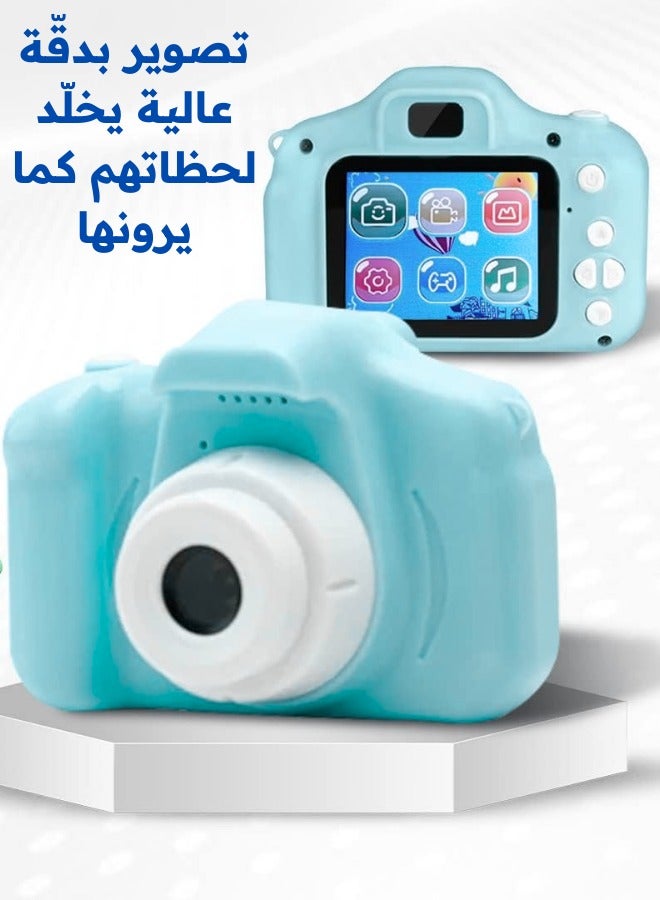 Generic Mini Children LCD 2-Inch HD Digital Camera Video Photo Recorder Kids Toy Gift Includes 16GB TF Card – Blue  - Image 3