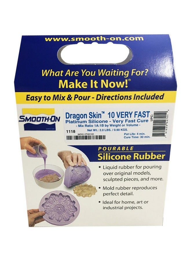 سموث - أون مجموعة Dragon Skin 10 Very Fast Platinum Silicone Cure 2 Pints (2 رطل)  - Image 2