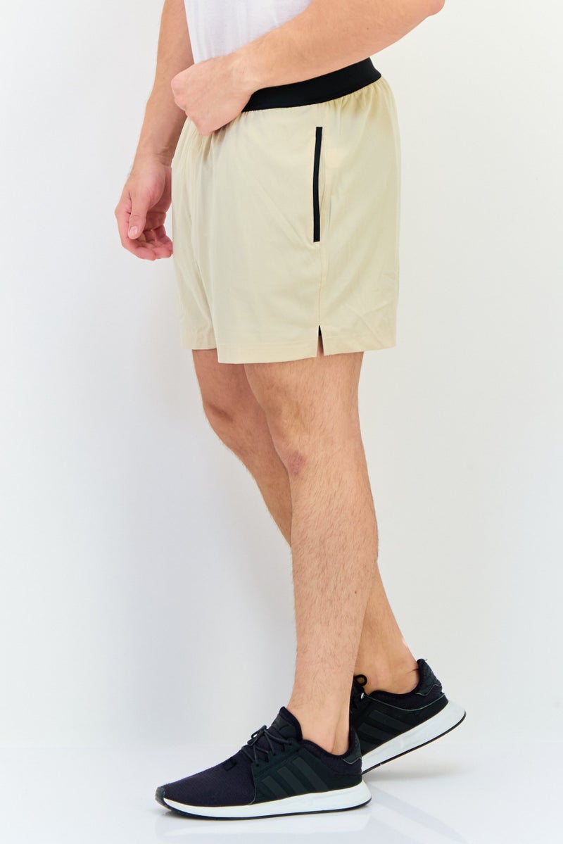 Mister Men 5 Inseam Sportswear Fit Training Shorts, Tan  - Image 2