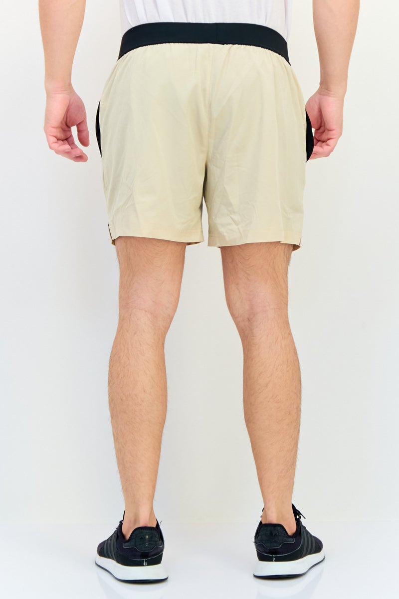 Mister Men 5 Inseam Sportswear Fit Training Shorts, Tan  - Image 3
