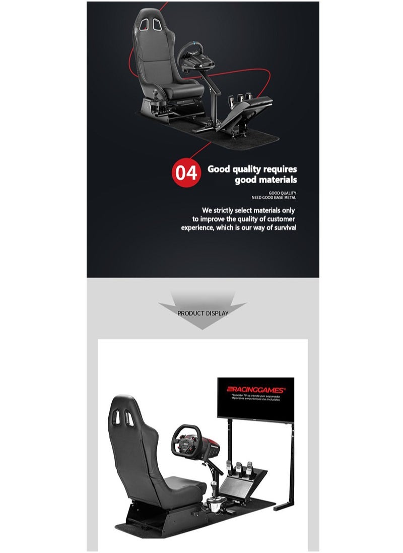 Flash Hawk - Racing Seat Gaming Chair Steering Wheel Stand for Logitech G29 Thrustmaster Xbox Playstation PS4 - Image 1
