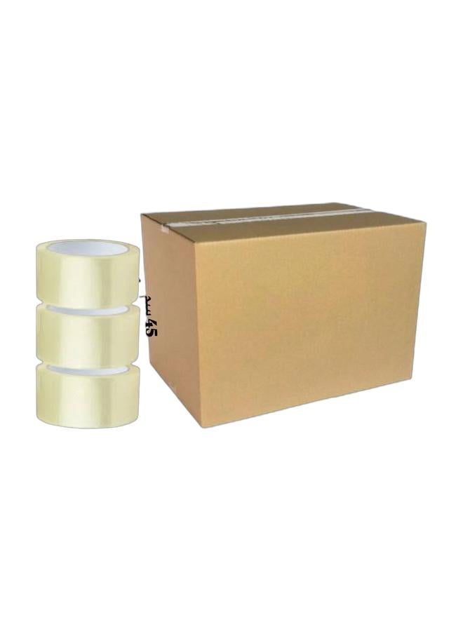 Professional Packaging Set – Large 70×45×45 cm Shipping Box + 3 Strong Clear Packing Tapes – Ideal for Secure Shipping, Storage & Parcel Packaging - Image 1