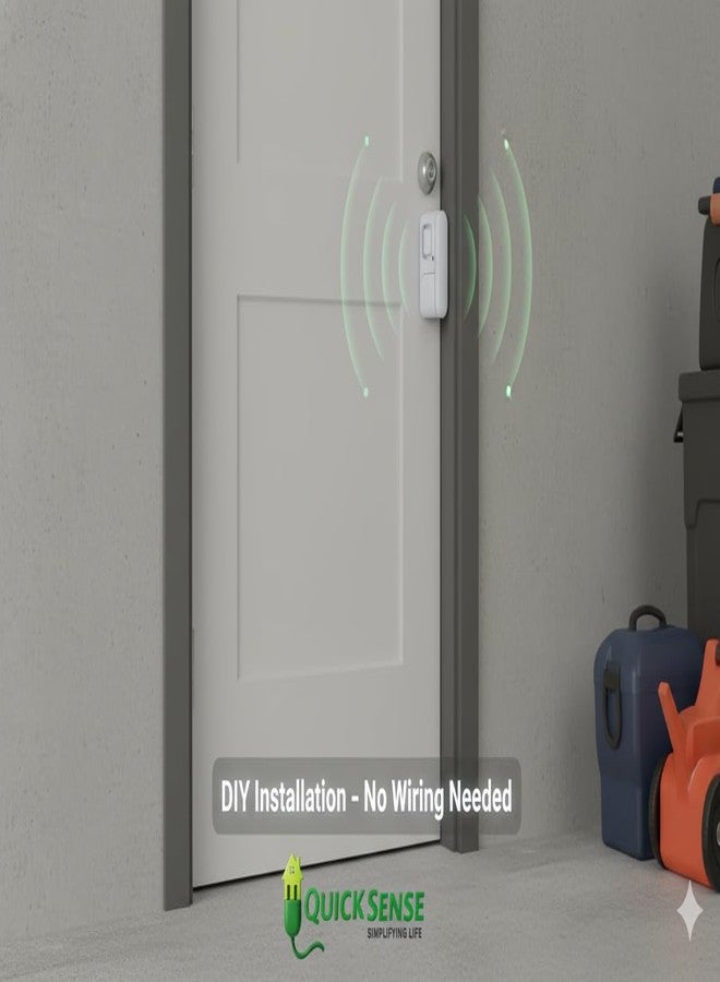 Quick Sense Door Alarm | Magnetic Sensor | 120dB Siren | Compact DIY Security for Home, Office & Dorm - Image 4
