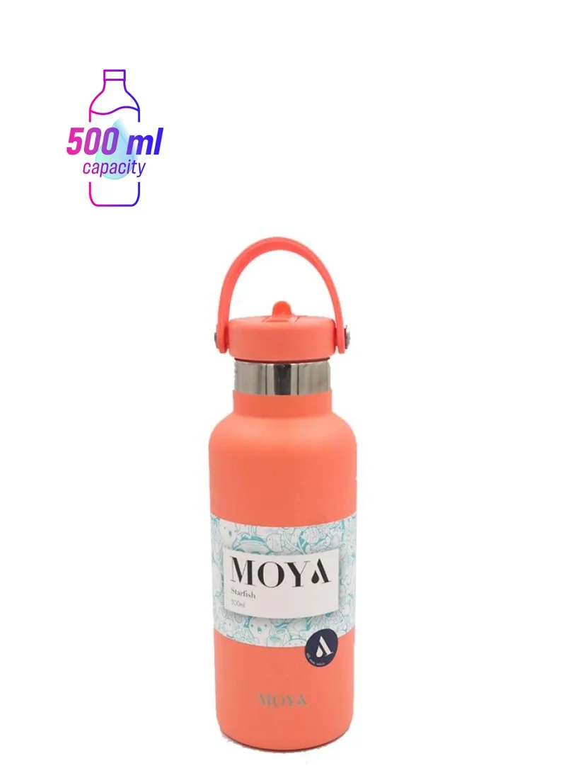 MOYA Moya "Starfish" 500ml Insulated Sustainable Water Bottle Coral