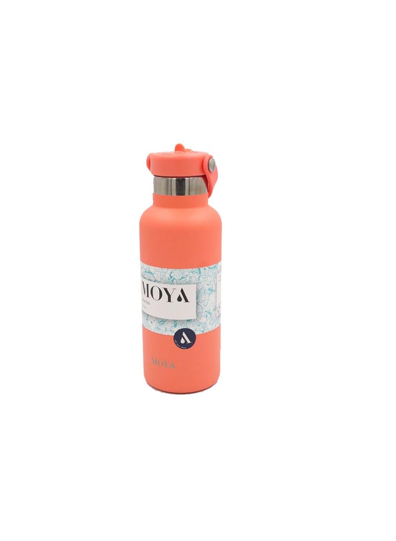 Moya "Starfish" 500ml Insulated Sustainable Water Bottle Coral - Image 4