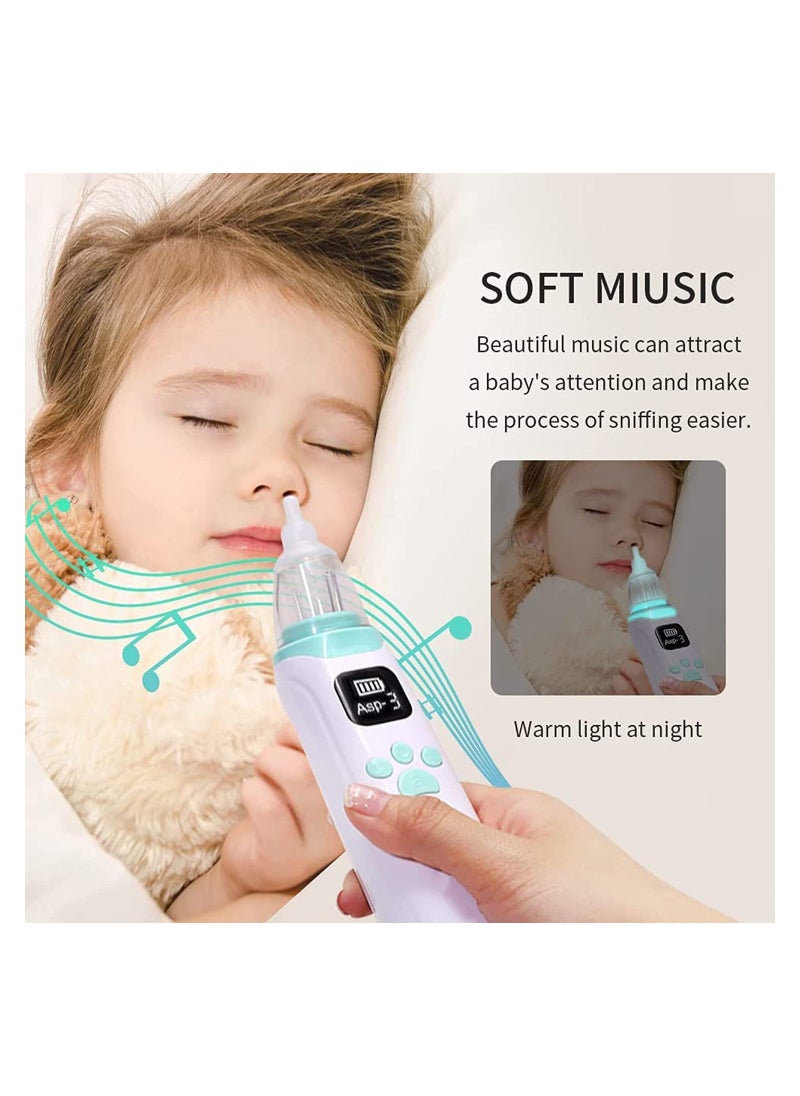 Joshberg - Baby Nasal Aspirator,Electric Baby Nasal Aspirator,Baby Nose Sucker,with Music and Light Soothing Function - Image 1