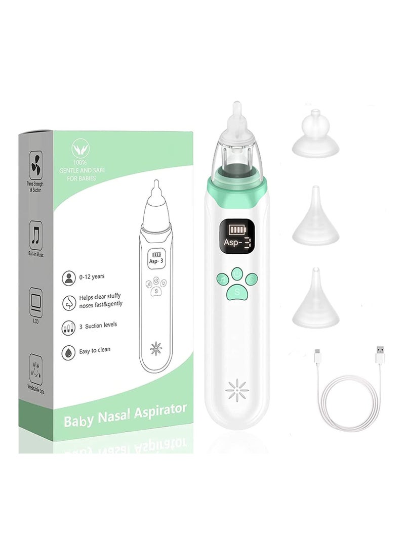 Joshberg - Baby Nasal Aspirator,Electric Baby Nasal Aspirator,Baby Nose Sucker,with Music and Light Soothing Function - Image 1