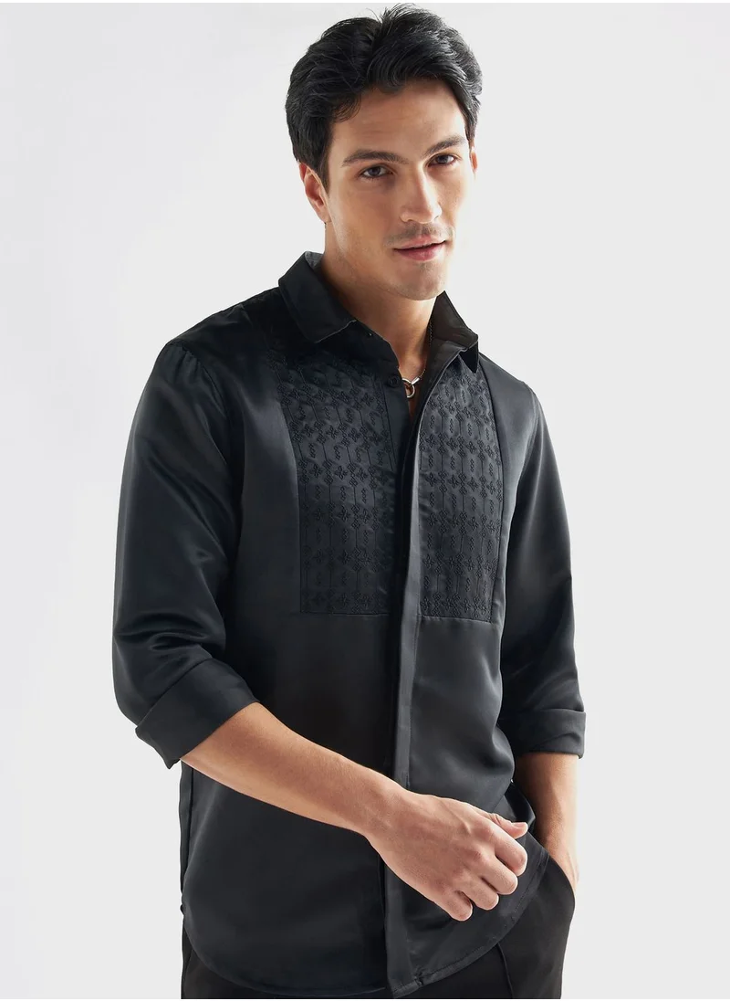 فاف Embroidered Regular Fit Shirt