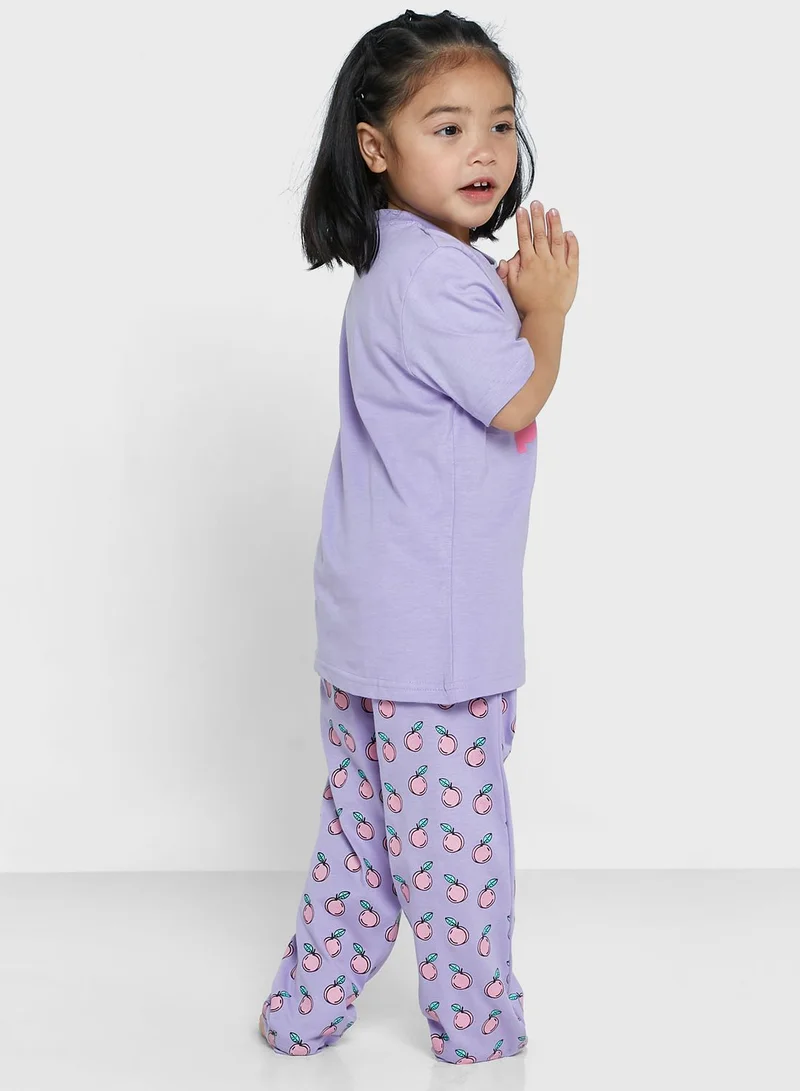Pinata Just Peacy Printed Pj Set