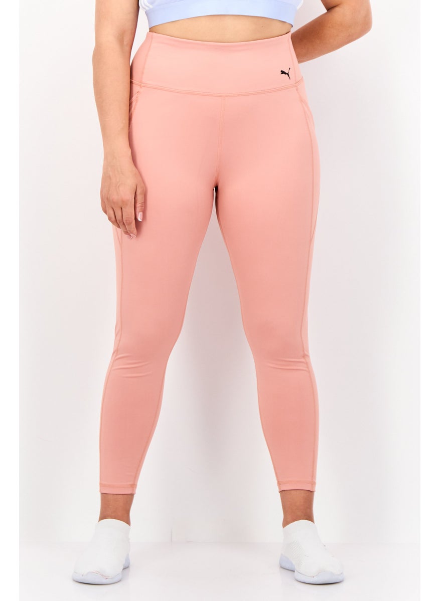 PUMA Women Sportswear Fit Brand Logo Leggings, Pink  - Image 1