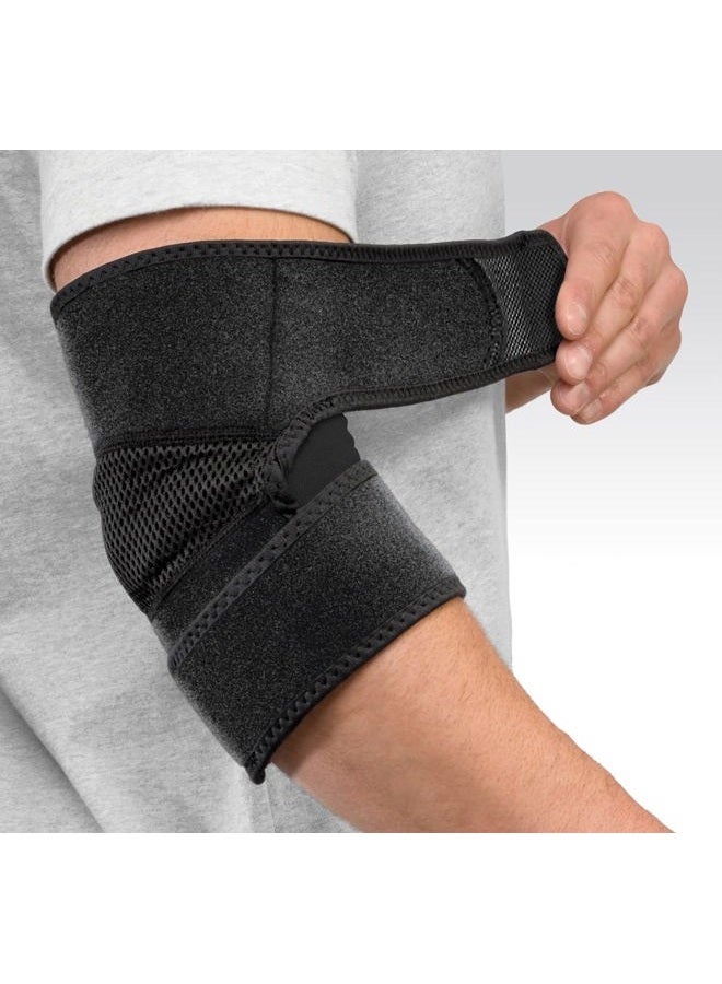 Mueller Sports Medicine Adjustable Elbow Support Sleeve, Elbow Pain Relief Brace for Men and Women, Black, One Size - Image 3