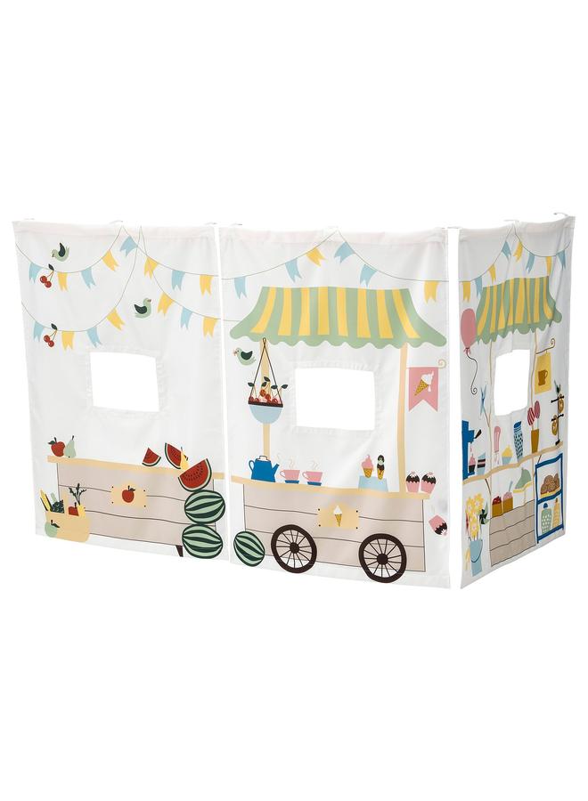 erorex Bed curtain, market stall pattern - Image 1