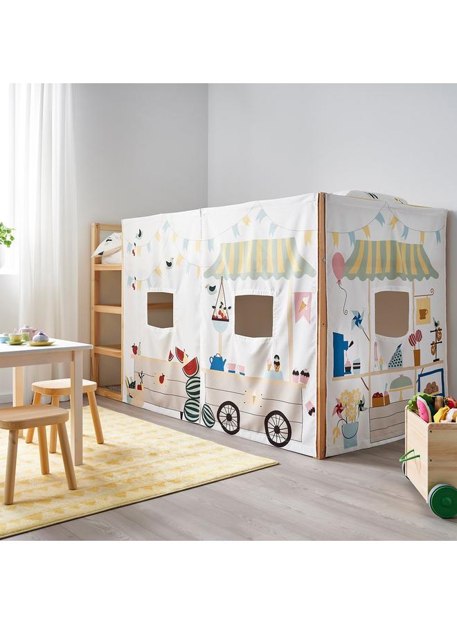 erorex Bed curtain, market stall pattern - Image 5