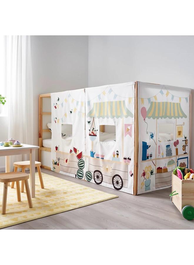 erorex Bed curtain, market stall pattern - Image 2