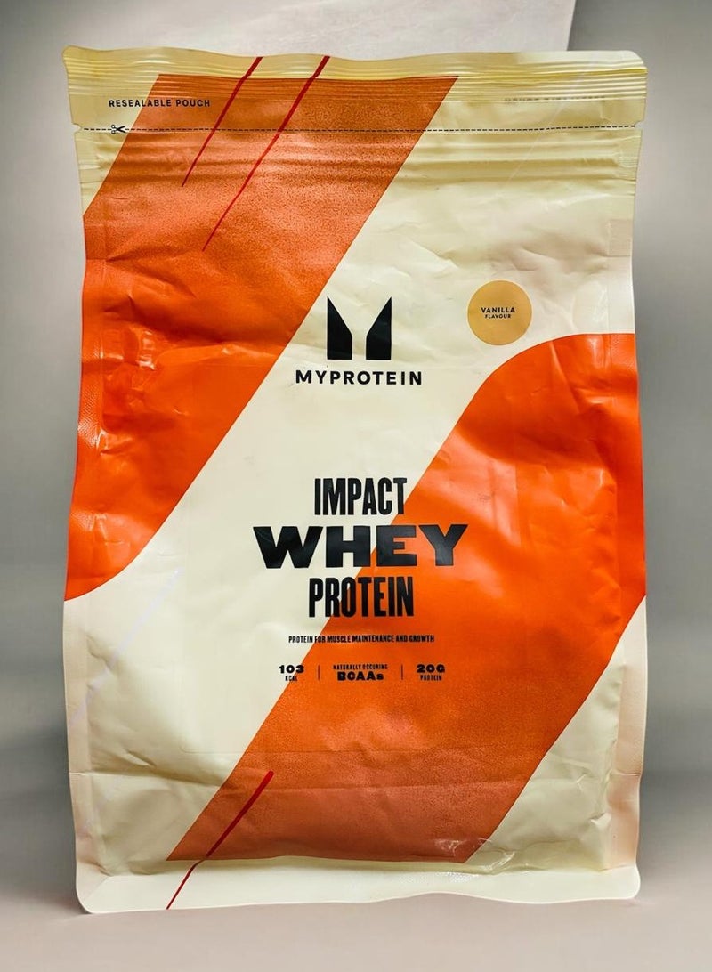 MyProtein Impact Whey Protein – Vanilla Flavour 1kg - Image 2