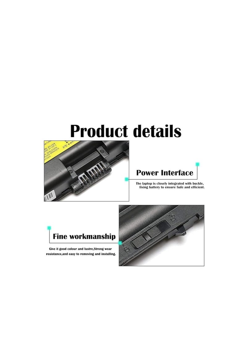 Terabyte بطارية لابتوب بديلة بسعة 8400.0 مللي أمبير ل Lenovo ThinkPad T410 T420 T430 W530 W510 T510 T530 W520 SL410 L530 L430 باللون الأسود - Image 3