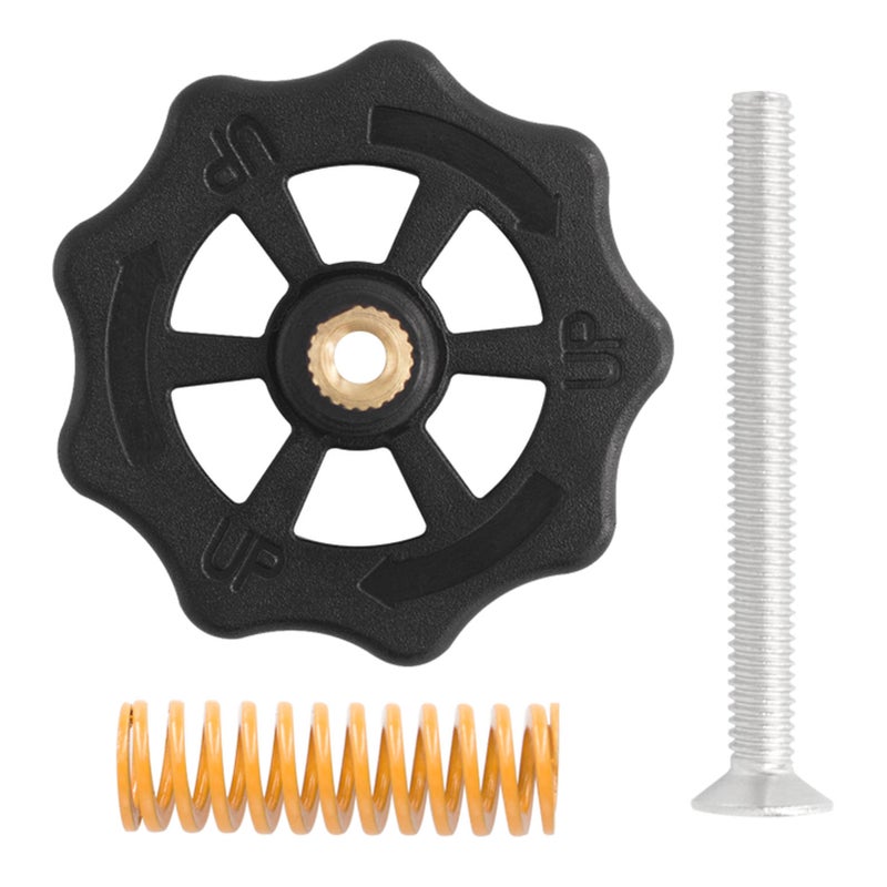 3D Printer Parts & Accessories 4pcs Upgraded Hand Twist Leveling Nut Diameter 40mm with 4pcs Heated Bed Springs 4pcs M4 Screws for Creality Ender-3 CR-10 3D Printer - Image 2