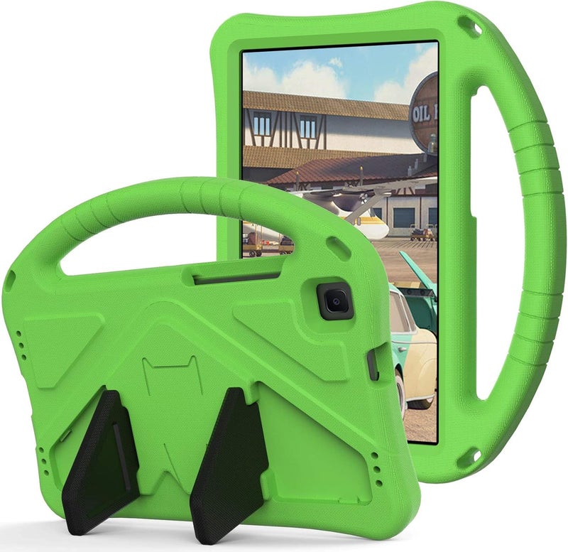 Lightweight Shockproof Kids Friendly Cover for Samsung Galaxy Tab A 8.0 (2019) SM-T290,SM-T295,with Handle Stand Thickned Cornor Impact Protection Tablet Cover(Green) - Image 1