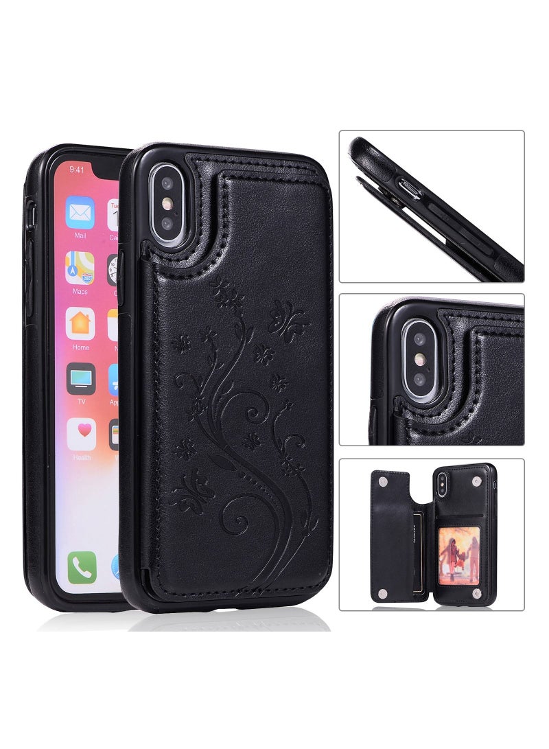 Loquat Suitable For iPhone Flip Butterfly Embossed Case - Image 1