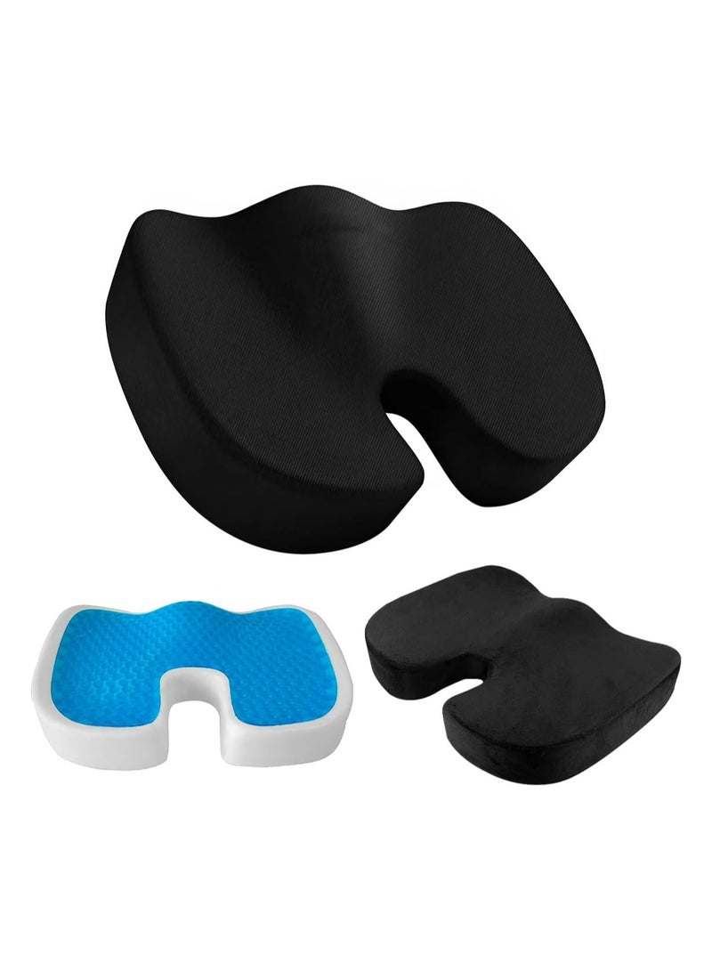 U-Shaped Medical Gel Cushion – Riposo | Comfortable for Back and Coccyx, with Cooling Gel Layer – XL Size - Image 3