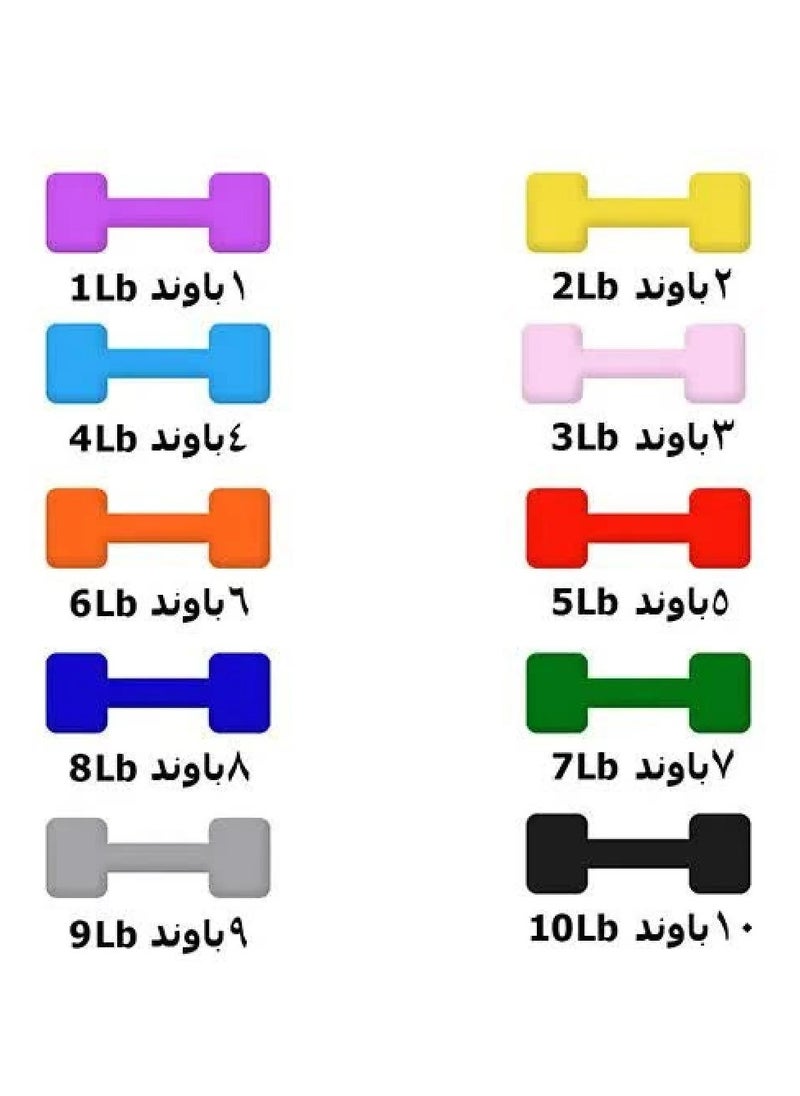 Spa Care Dumbbells 1 - 10 lbs
