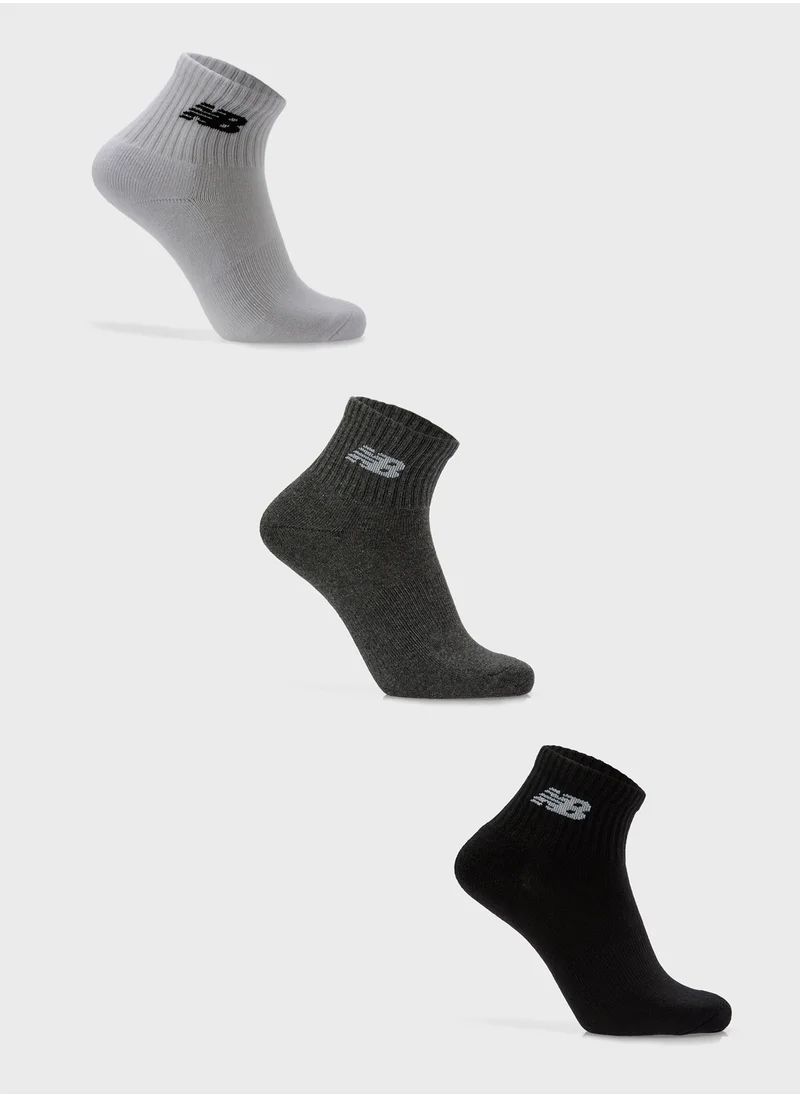 New Balance 3 Pack Everyday Ankle Socks