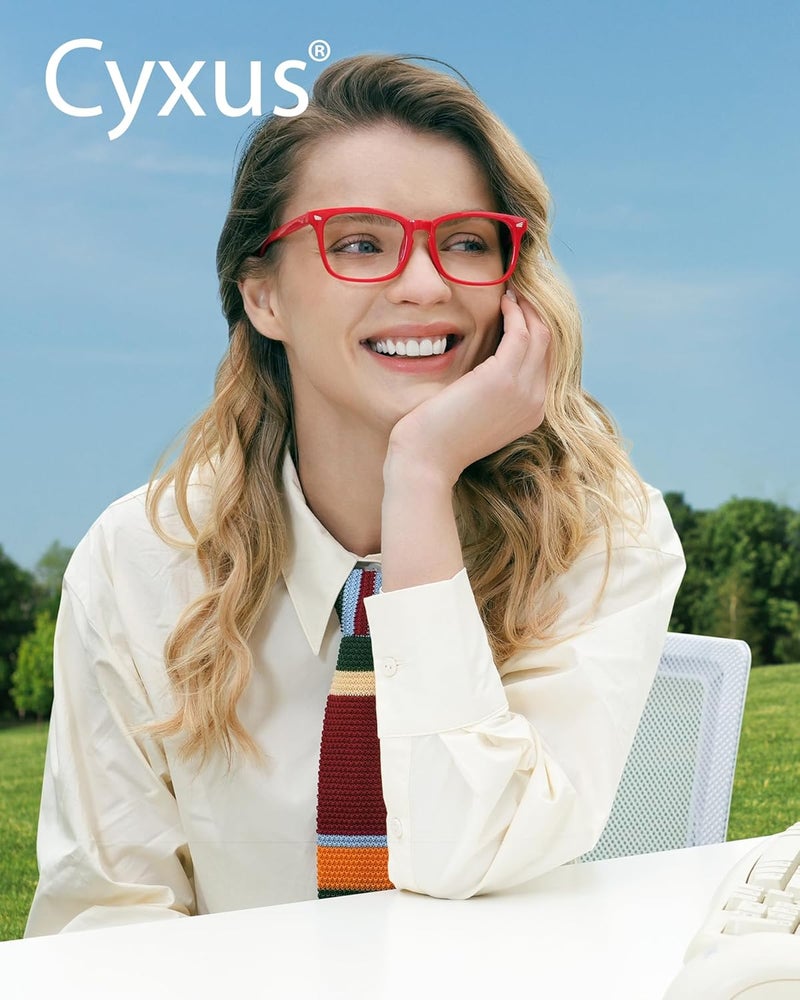 Cyxus Blue Light Glasses for Men Women Reduce Eye Strain UV Blocking for Computer Screen 8082 - Image 3