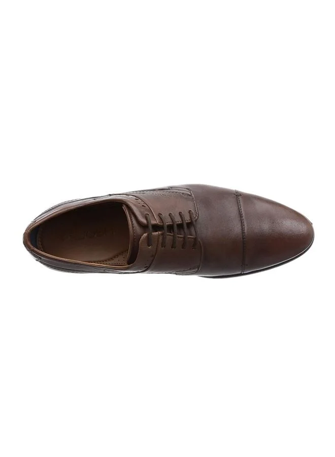 RUOSH Mens Oxford Derby Lace up Comfort Leather Work Office Formal Occasion Party Wear Premium Shoes