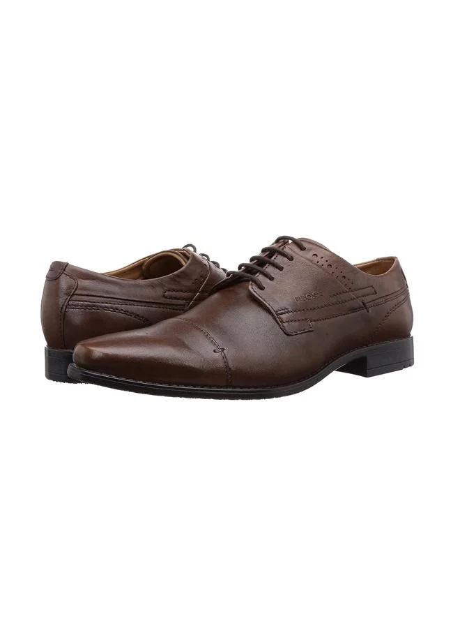RUOSH Mens Oxford Derby Lace up Comfort Leather Work Office Formal Occasion Party Wear Premium Shoes