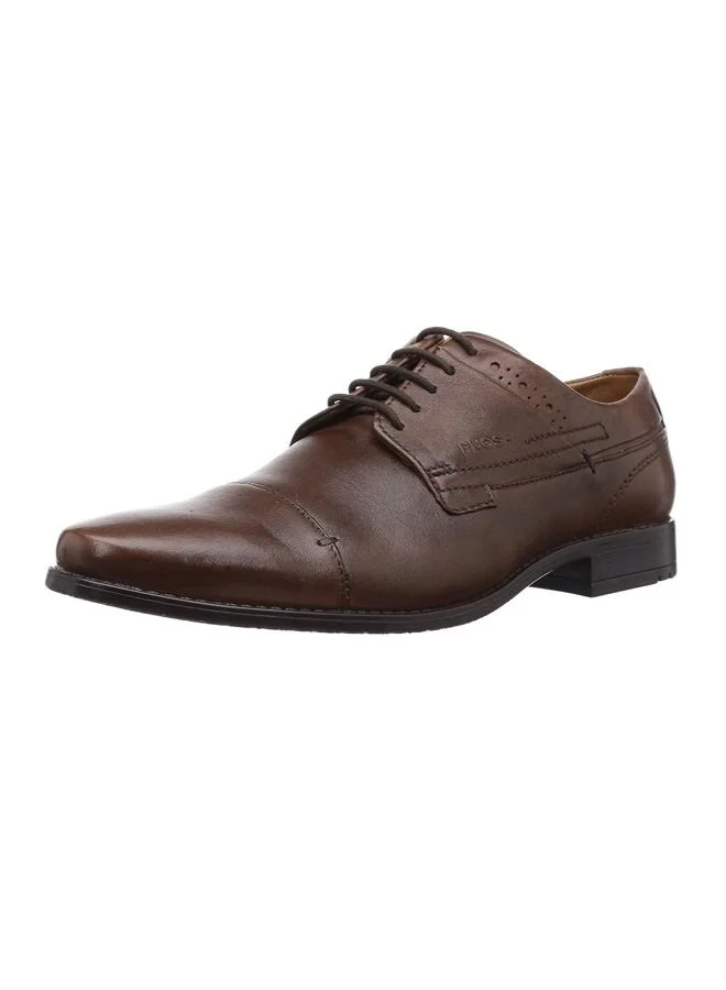 RUOSH Mens Oxford Derby Lace up Comfort Leather Work Office Formal Occasion Party Wear Premium Shoes