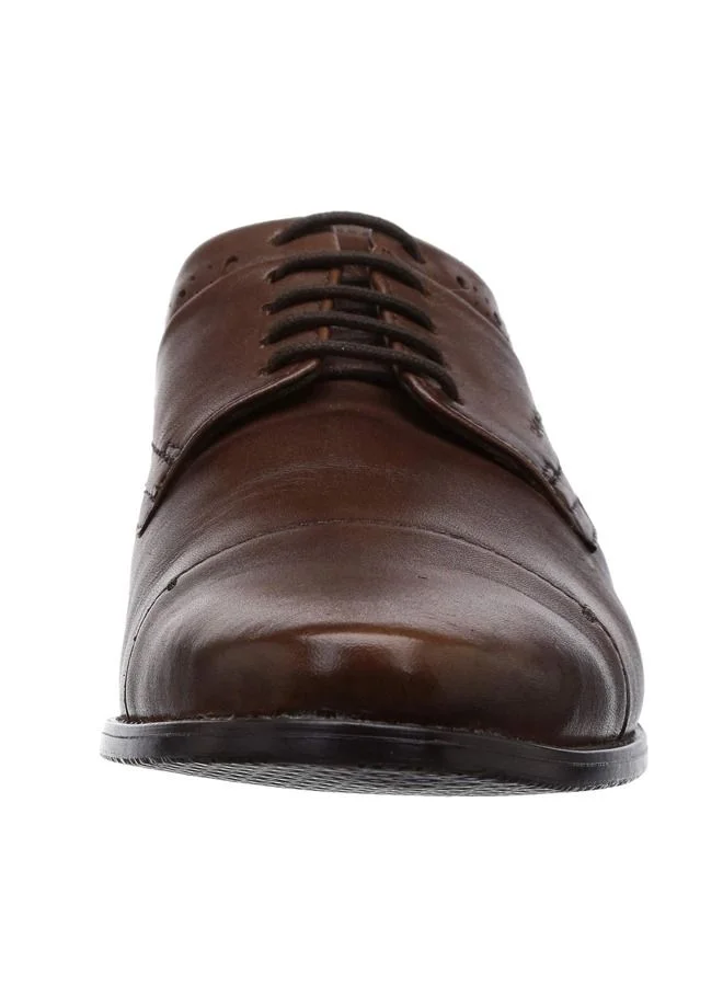RUOSH Mens Oxford Derby Lace up Comfort Leather Work Office Formal Occasion Party Wear Premium Shoes