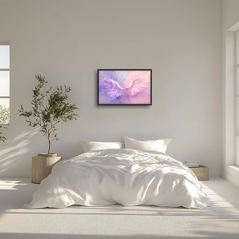 Fuzawet Large Angel Wings Framed Canvas Wall Art - Image 3