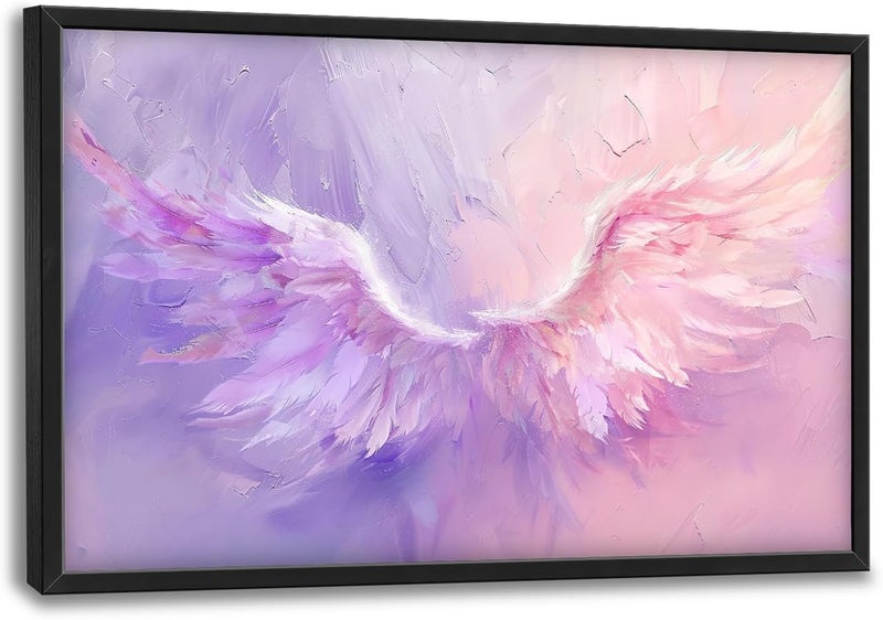 Fuzawet Large Angel Wings Framed Canvas Wall Art - Image 1