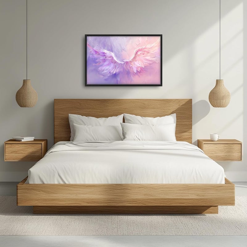 Fuzawet Large Angel Wings Framed Canvas Wall Art - Image 2