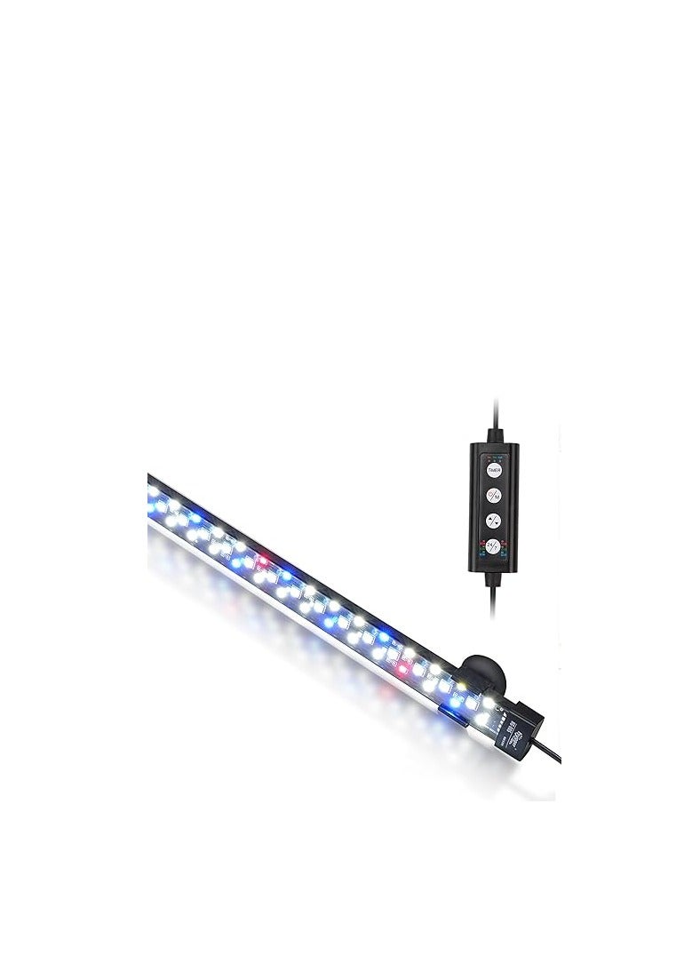 Hygger مصباح LED لحوض السمك القابل للغمر من Hygger، مصباح حوض سمك مخفي كامل الطيف مع 3 صفوف من الخرز، 7 ألوان، تشغيل وإيقاف تلقائي عند شروق الشمس أو ضوء النهار أو ضوء القمر، سطوع مؤقت قابل للتعديل بقوة 16 وات - Image 1