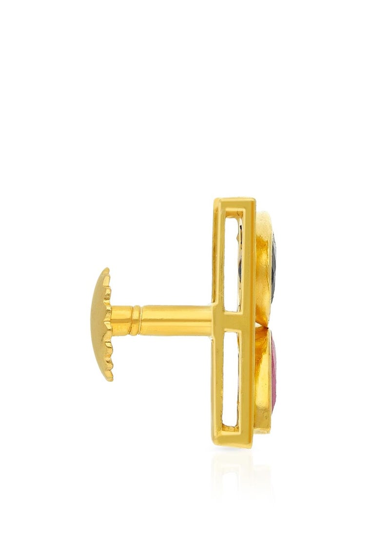 Malabar Gold and Diamonds 22 Carat 916 Purity Precia Gemstone Earrings PGNFNC085ER5Y  - Image 2