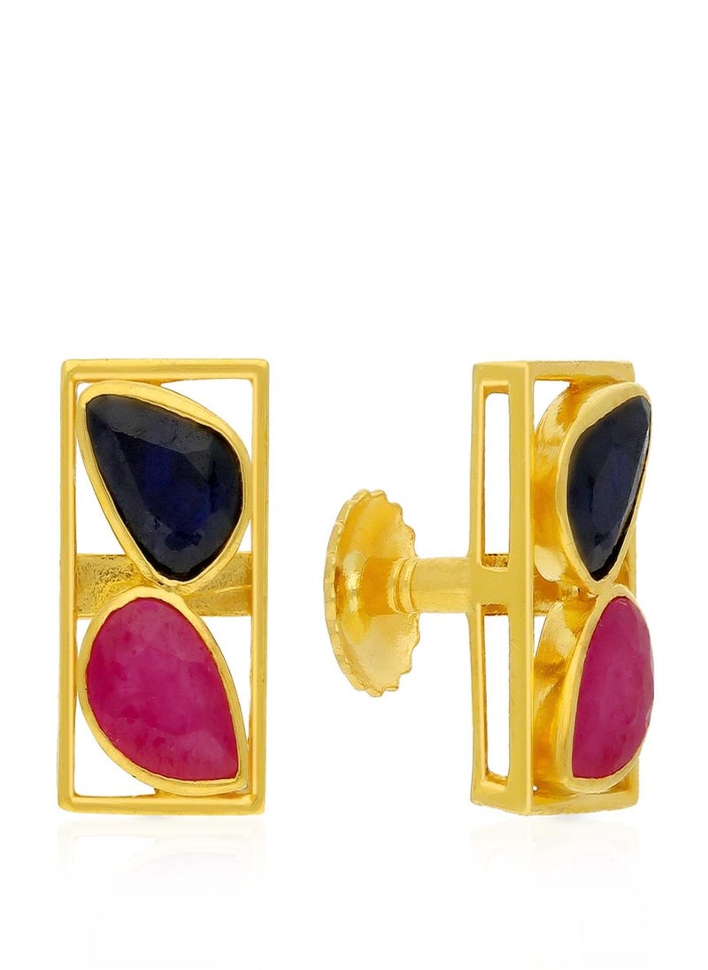 Malabar Gold and Diamonds 22 Carat 916 Purity Precia Gemstone Earrings PGNFNC085ER5Y  - Image 1