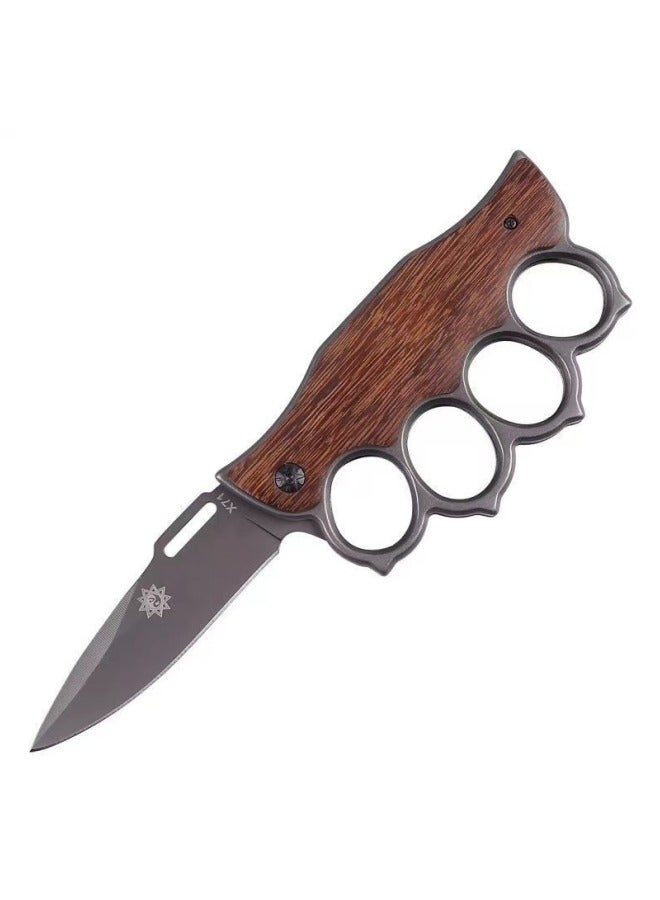 nihao 7CR14MOV Steel Folding Knife Multi-function Outdoor Survival Knife Self-defense Tactical Portable Knife - Image 1
