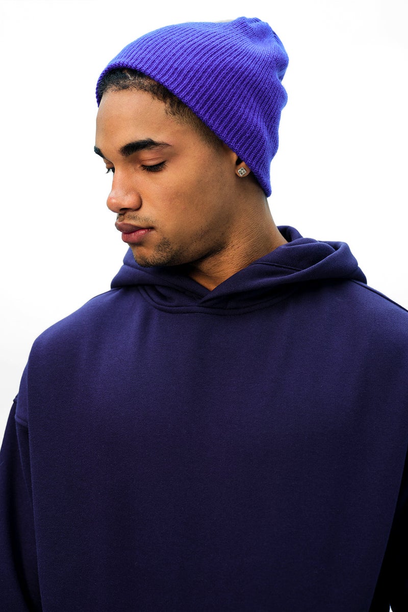 Bonkers Corner Navy Blue Wear A Hug Oversized Hoodie For Men's - Image 5