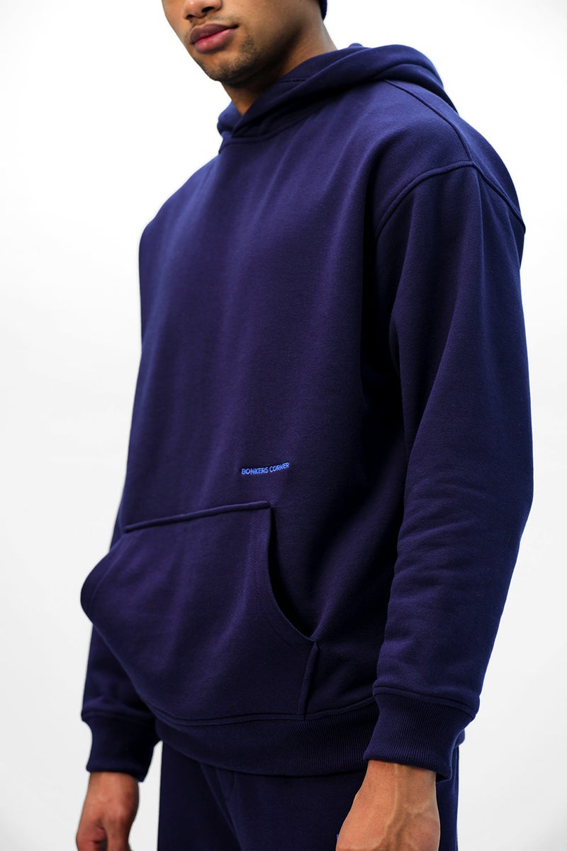 Bonkers Corner Navy Blue Wear A Hug Oversized Hoodie For Men's - Image 2