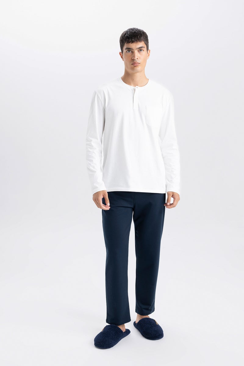 DeFacto Man Slim Fit Thin Sweatshirt Fabric Regular Hem Sweatpants  - Image 4