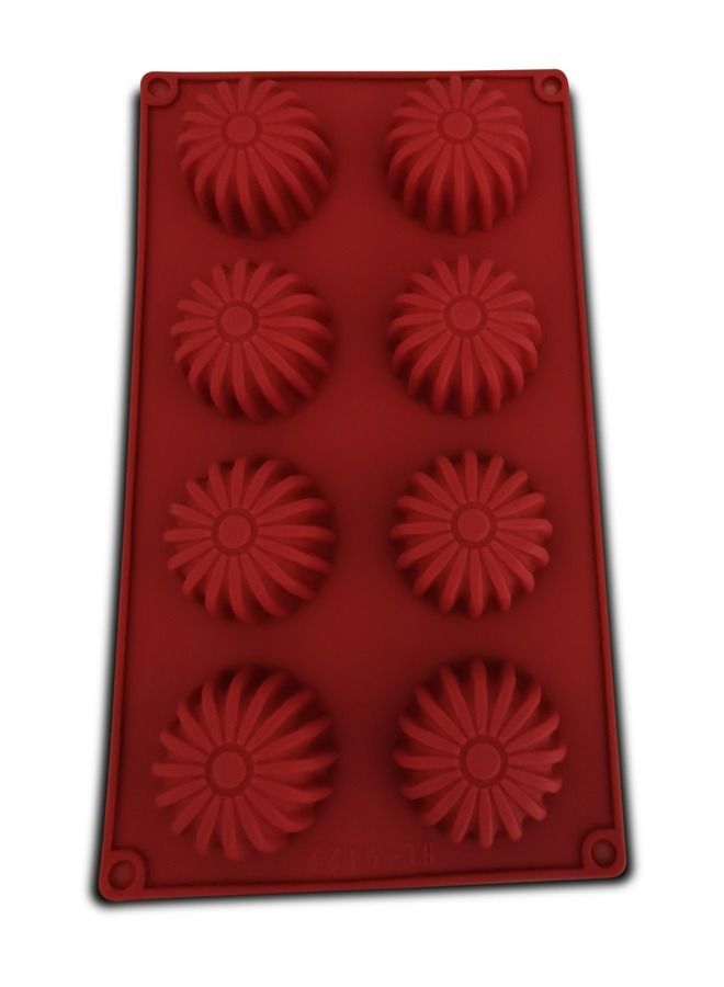 8 Cavity Flower Shape  Chocolate  Cake Soap Candy DIY Fondant Mould  - Image 2